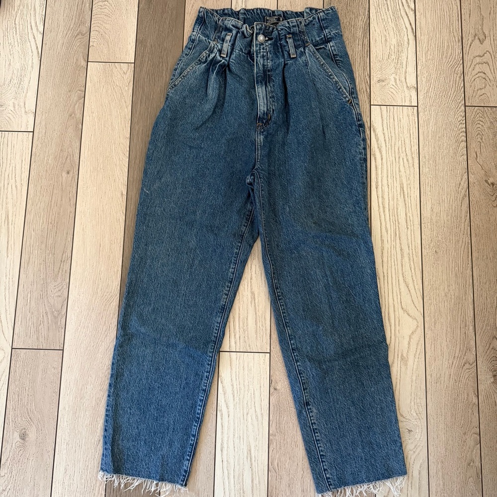 Abercrombie & Fitch Blue Mom Jeans